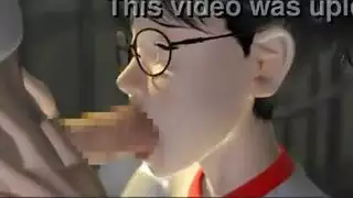 أنيمي إكس إكس إكس: فتاة صغيرة تختنق بقضيب مسيطر ضخم