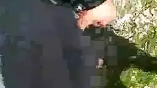 خيال جنس جماعي خارجي: هاوية محجبة تأخذ سائلاً منويًا متعددًا أثناء التنزه