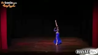 خيال الرقص الأزرق يؤدي إلى فعل جنسي عميق الحلق