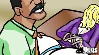 حفل جنس مكتبي علني: شقراء تتعرض للاغتصاب من قبل رجال عرب